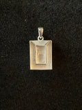 Sterling Silver Double Frame Pendant