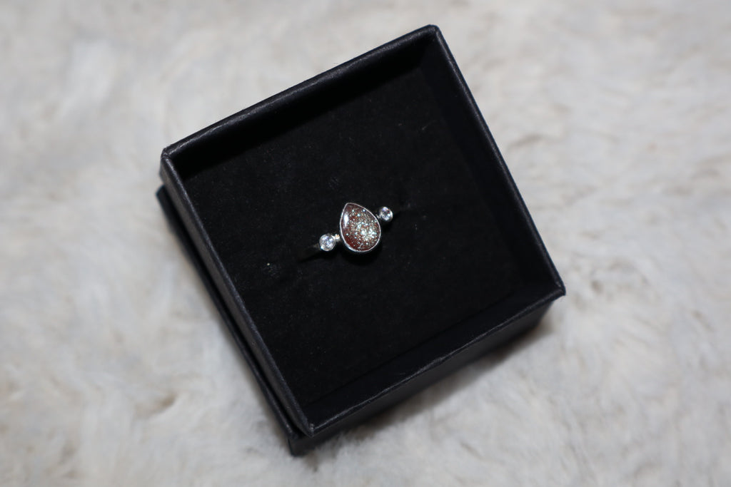 Teardrop Sterling Silver Ring