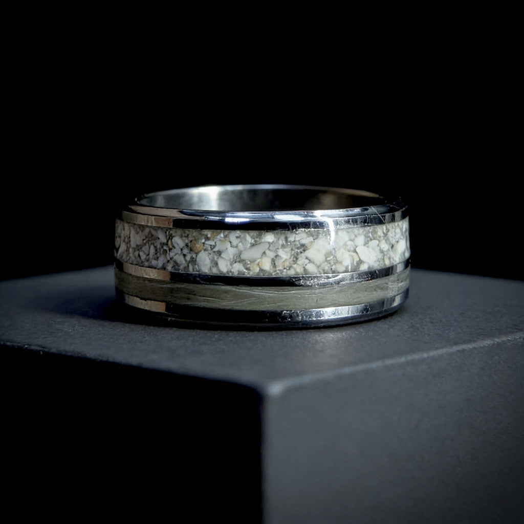Silver Tungsten Ring
