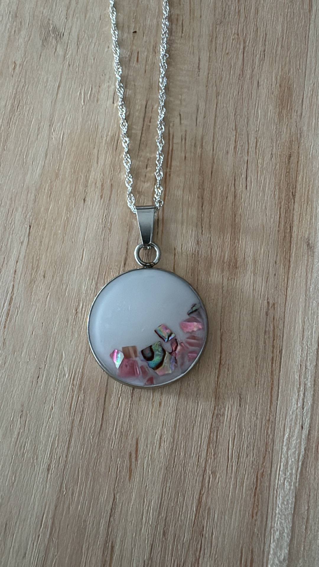 Round Stainless Steel Pendant
