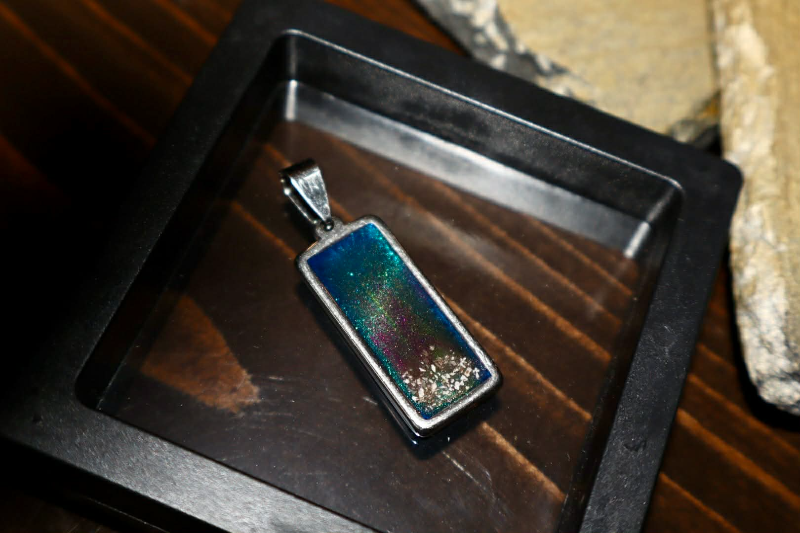 Rectangle Stainless Steel Pendant