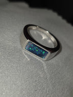 .925 Sterling Silver Rectangle Ring
