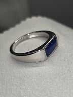 .925 Sterling Silver Rectangle Ring