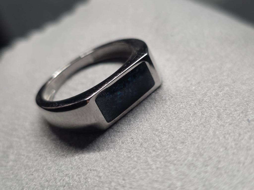.925 Sterling Silver Rectangle Ring