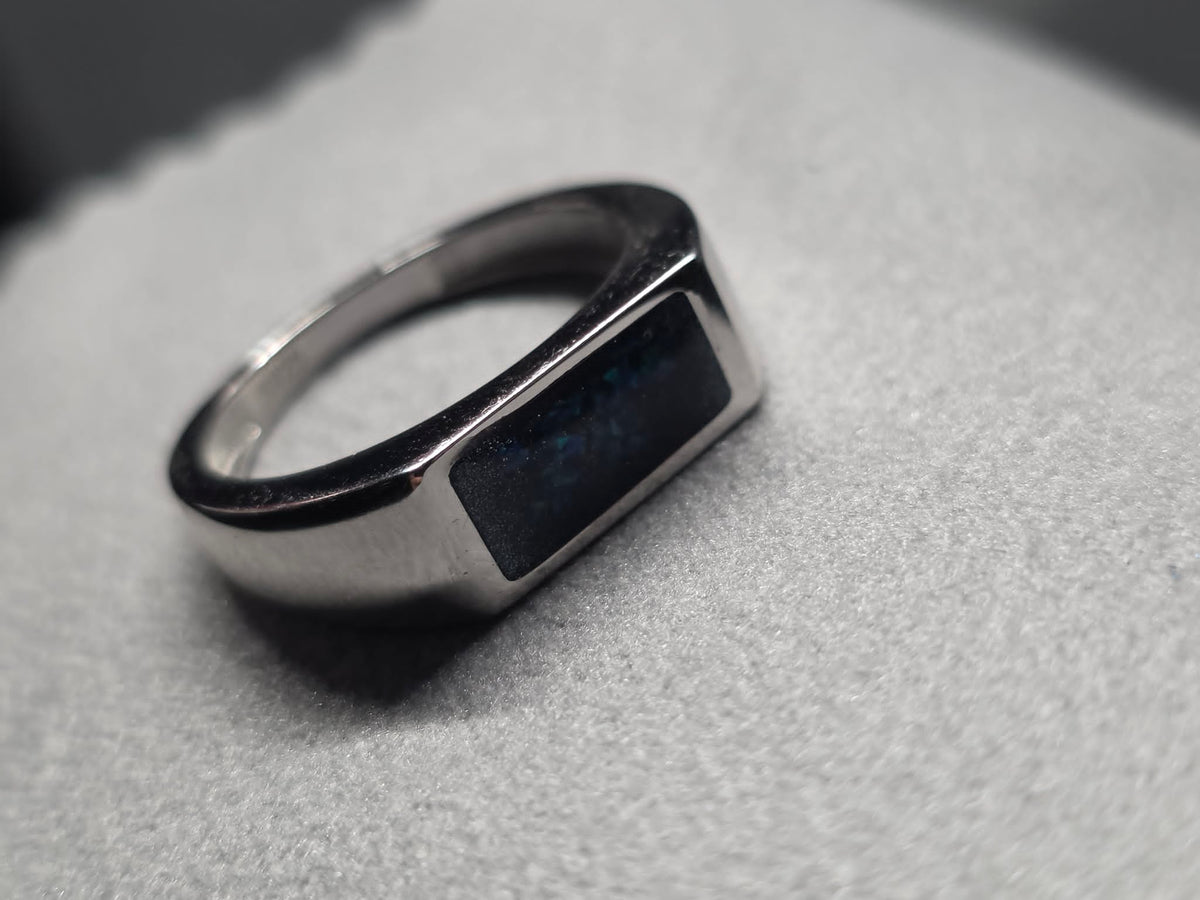.925 Sterling Silver Rectangle Ring
