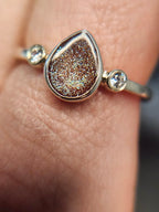 Teardrop Sterling Silver Ring