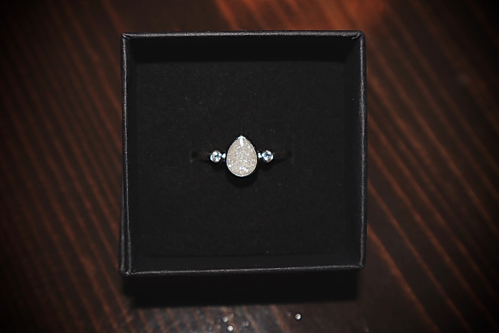 Teardrop Sterling Silver Ring